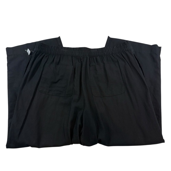 NWT Old Navy Women’s 2X Black High Rise Wide Leg Linen Blend Pants - Picture 7 of 14